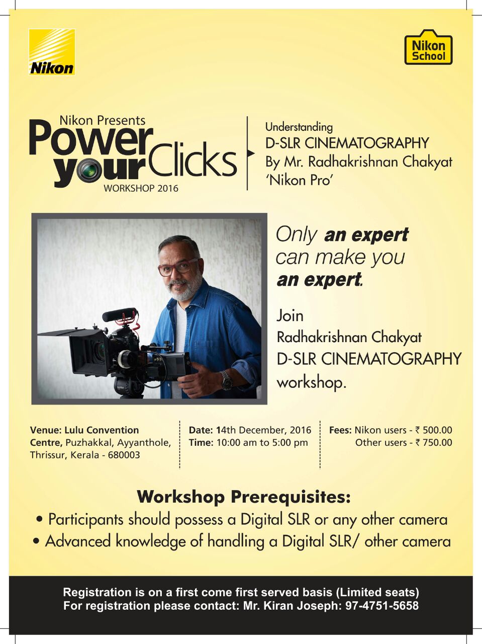 Nikon presents Power your clicks workshop 2016
