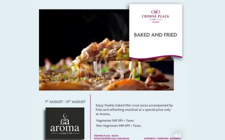 Baked And Fried - Exciting Offers From Crowne Plaza