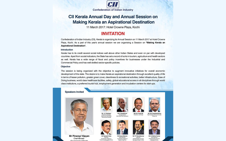 CII Kerala Annual Day and Annual Session on Making Kerala an Aspirational Destination