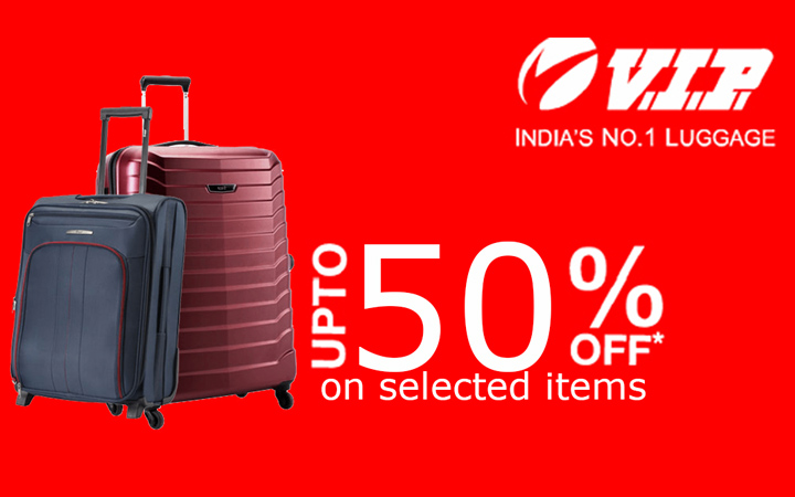 Upto 50% off on selected items at V.I.P