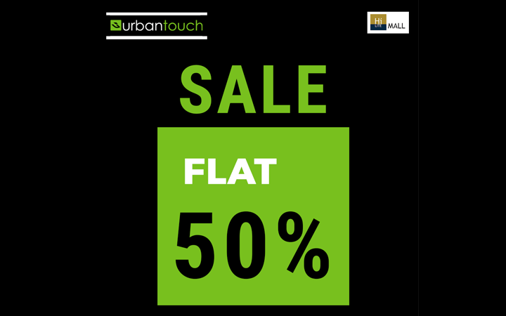 Flat 50% Off at Urbantouch