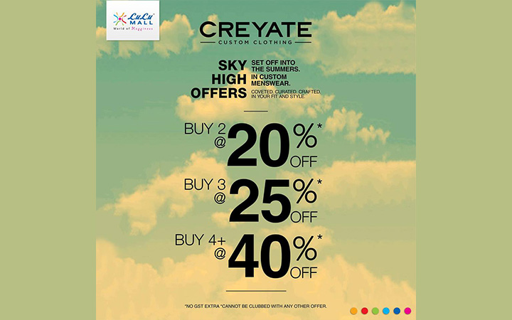 Exciting Offers At Creyate