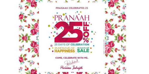 25% off at Pranaah !
