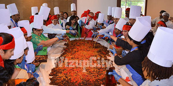 Cake Mixing at Marriott Hotel