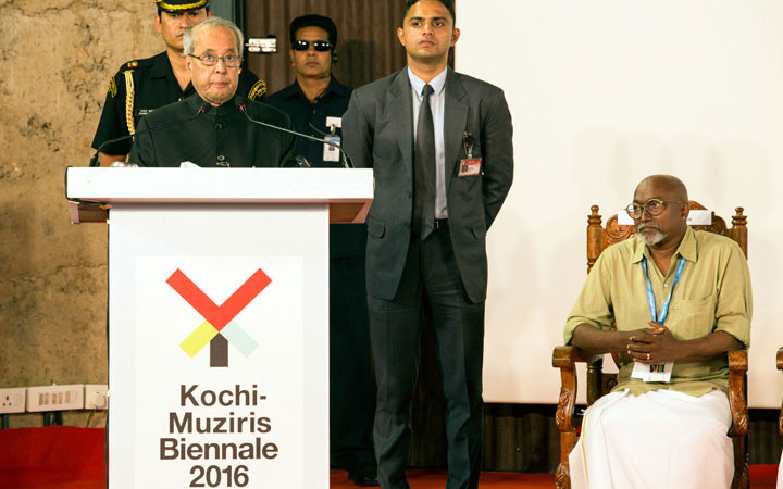 Pranab Mukherjee makes first-ever Presidential visit to Biennale
