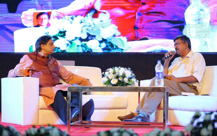 Shashi Tharoor charms the audience at Krithi International Book Fair