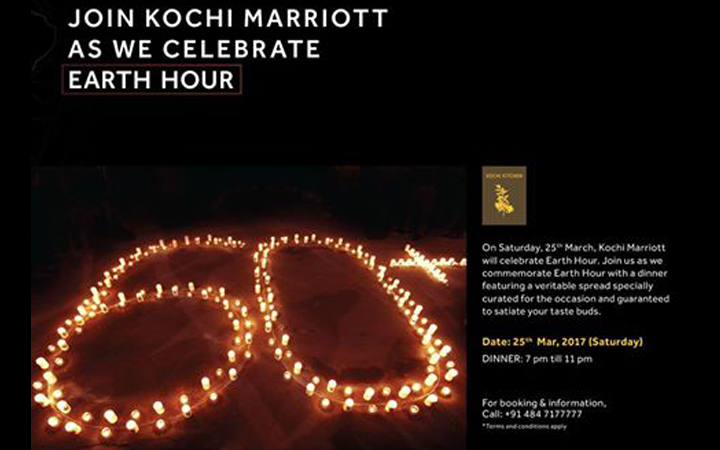 Earth Hour by Kochi Marriott