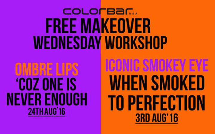 Free Makeover from Colorbar at the Wednesday Workshop