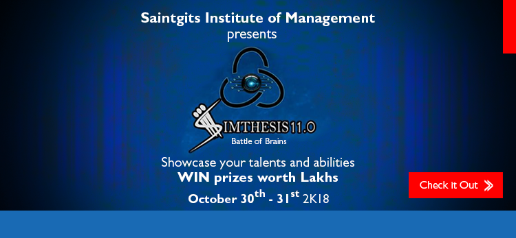 Simthesis 11.0, Saintgits College of Engineering, Management Fest, Kottayam, Kerala, 30-31th OCT 2018