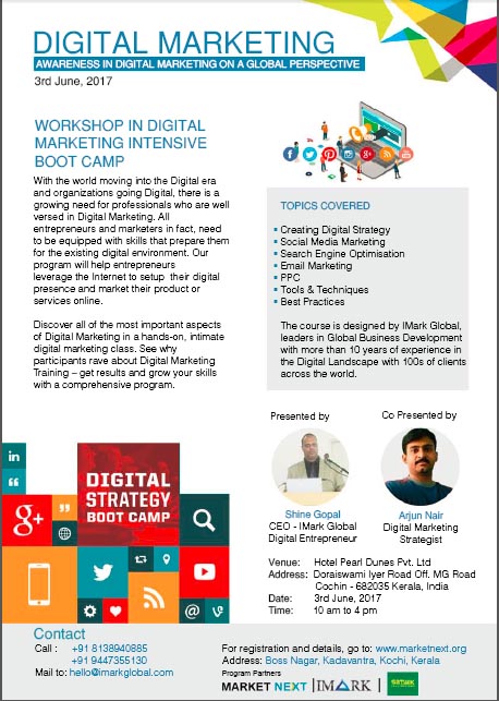 Awareness in Digital Marketing on a Global Perspective. A workshop in Digital Marketing Intensive Boot Camp.