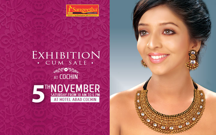 Exhibition & Sale at Cochin by Sangeetha Jewellery