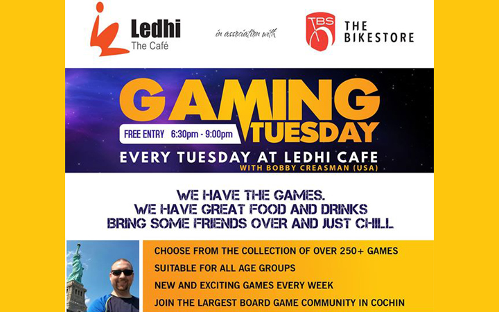 Gaming Tuesday at Ledhi Cafe