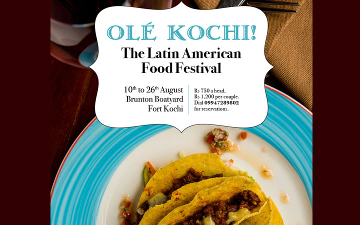 The Latin American food Festival at Brunton boatyard Kochi