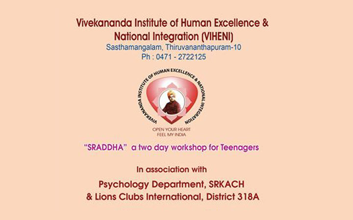Sraddha: two day workshop for Teenagers